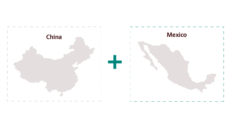 China Plus One alt text: graphic illustrating